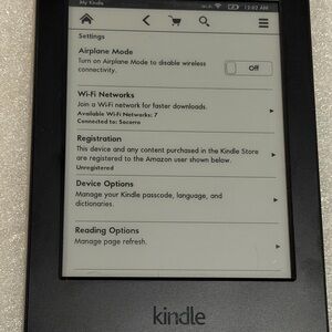 Amazon Kindle E-reader — Black Front NWOT